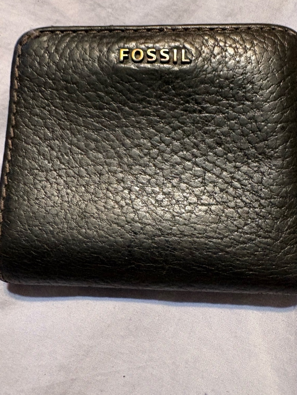 Fossil Black Pebble Leather Money Clip